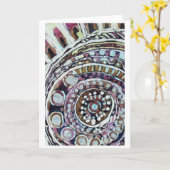 Carte Médaillon de vortex (Fleur jaune)