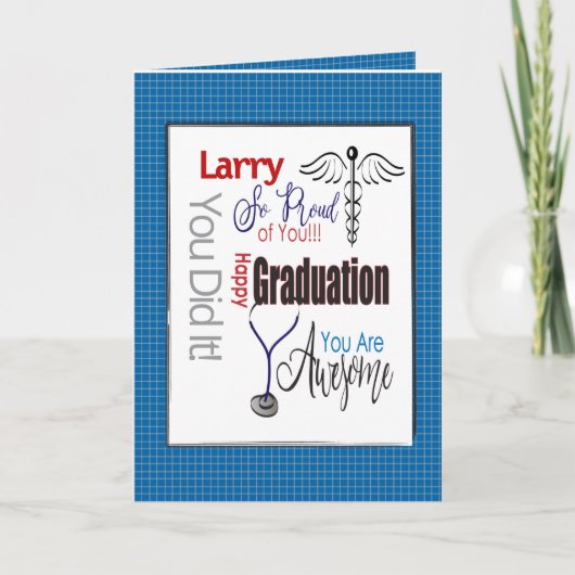 Carte Médecin adjoint Docteur Pharmacien Graduation (Devant)