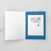 Carte Médecin adjoint Docteur Pharmacien Graduation (Intérieur)