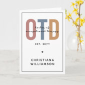 Carte Médecin de l'ergothérapie sur mesure (Fleur jaune)