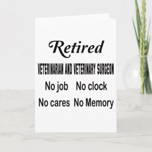 Carte Médecin vétérinaire vétérinaire et retraité aucun