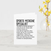 Carte Médecine du sport (Fleur jaune)
