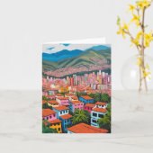 Carte Medellin Colomiba (Fleur jaune)
