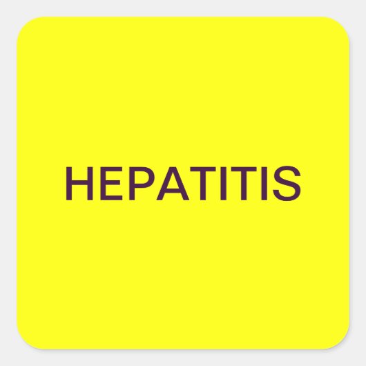 Carte Médicale de l'hépatite Étiquettes (Devant)