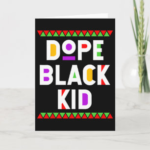 Carte Médicament Enfant Noir Afro-Américain Mois de l'Hi