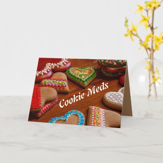 Carte Médicaments Cookie (Fleur jaune)