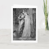 Carte médiévale de salutation/note d'âge (Dos)