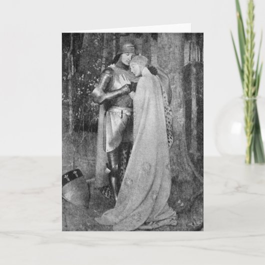 Carte médiévale de salutation/note d'âge (Devant)