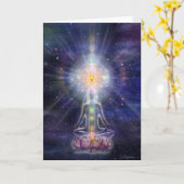 Carte méditateur (Fleur jaune)