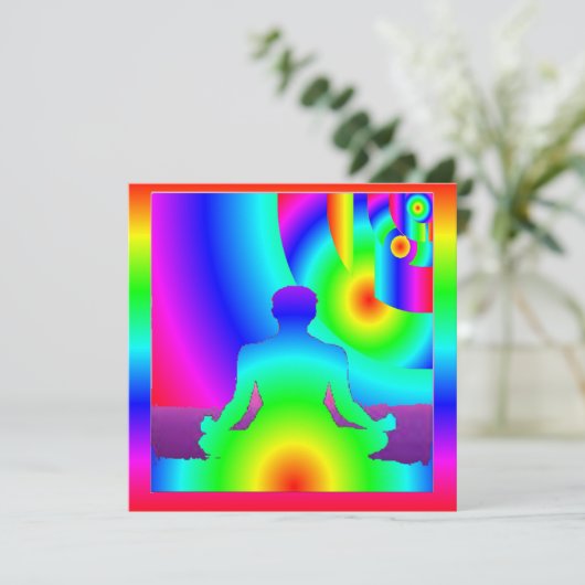 Carte Méditation cosmique (Debout devant)