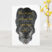 Carte méditation d'anniversaire (Fleur jaune)