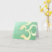 Carte Méditation de yoga Instructeur de Life Coach OM Ci (Fleur jaune)