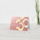 Carte Méditation de yoga Instructeur de Life Coach OM Ci (Devant)