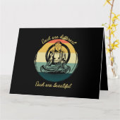 Carte Méditation Dit Chacun Différent Beau Bud (Fleur jaune)