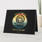 Carte Méditation Dit Chacun Différent Beau Bud (Dos)