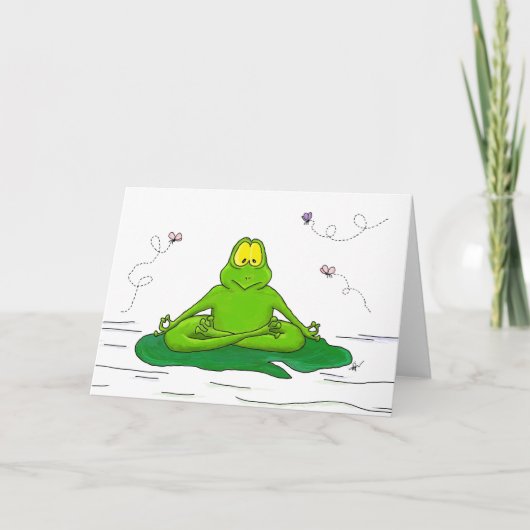 Carte Méditer la grenouille (Devant)