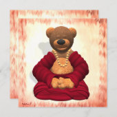 Carte Méditer l'ours de Bouddha (Devant / Derrière)