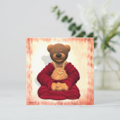 Carte Méditer l'ours de Bouddha (Debout devant)