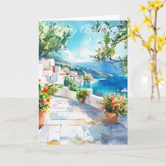 Carte Mediterranean Summer (Fleur jaune)