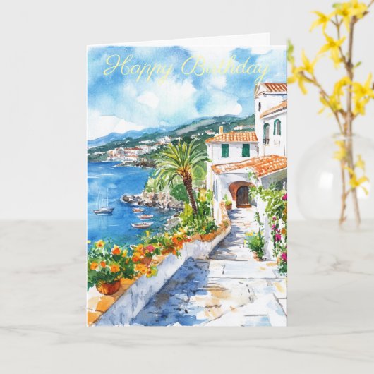 Carte Mediterranean Summer (Fleur jaune)