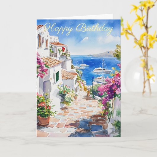 Carte Mediterranean Summer (Fleur jaune)