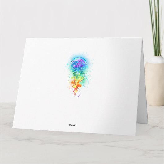 Carte Méduse arc-en-ciel (Dos)