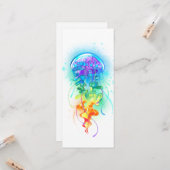 Carte Méduse arc-en-ciel (Devant/Arrière en situation)