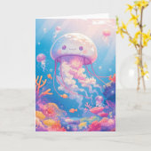 Carte Méduses et merveilles de corail (Fleur jaune)