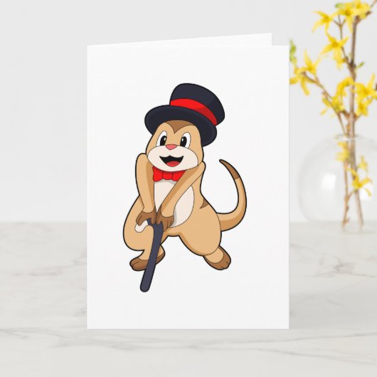 Carte Meerkat (Fleur jaune)