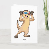 Carte Meerkat avec lunettes (Dos)