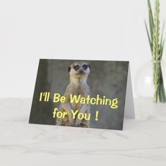 Carte Meerkat Missing You (Devant)