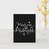 Carte Meet Me At Midnight New Year 2026 Romantic Countdo (Fleur jaune)