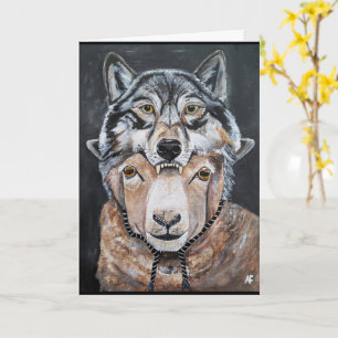 Carte Méfiez-vous des faux alphas Peinture d'Alfred Fox