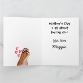 Carte Méfiez-vous des Whippets...Meilleure maman de chie (Intérieur)