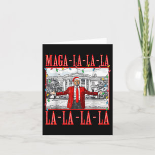 Carte Mega La La Christmas Père Noël Funny Trump Xmas Pa