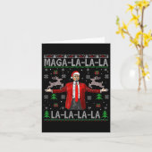 Carte Mega La La Donald Trump Potus 47 Mauvais Noël (Fleur jaune)