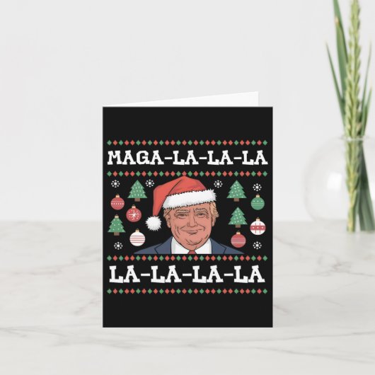 Carte Mega La La Donald Trump Potus 47 Mauvais Noël (Devant)
