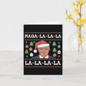 Carte Mega La La Donald Trump Potus 47 Mauvais Noël (Fleur jaune)