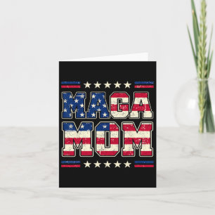 Carte Mega Mom Patriotic Usa Mama Trump 2024 Vintage Sty