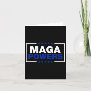 Carte Mega Powers Funny Patriotique Trump Président 47 É