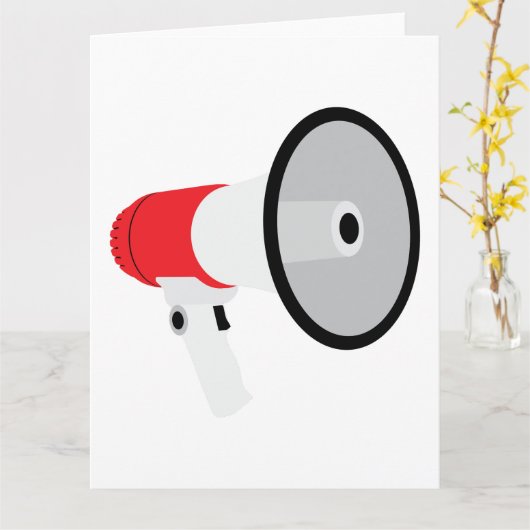 Carte Mégaphone (Fleur jaune)