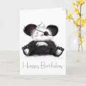 Carte Mei Mei Panda Pirate (Fleur jaune)