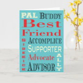 Carte Meilleur Ami (Fleur jaune)