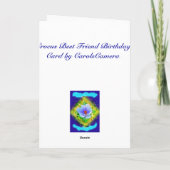 Carte Meilleur Ami Anniversaire Blue Crocus (Dos)