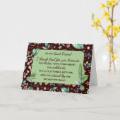 Carte Meilleur Ami Anniversaire Christian Gratitude Humo (Fleur jaune)