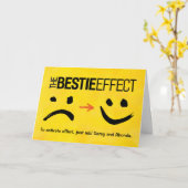 Carte Meilleur Ami Anniversaire, L'Effet Bestie (Fleur jaune)