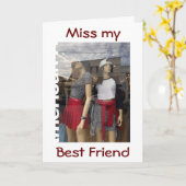 CARTE MEILLEUR AMI / BOUDDY POUR ANNIVERSAIRE (Fleur jaune)