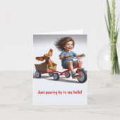 Carte Meilleur ami Dachshund (Devant)