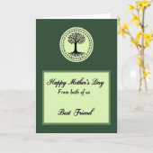 Carte Meilleur Ami de Forest Green (Fleur jaune)