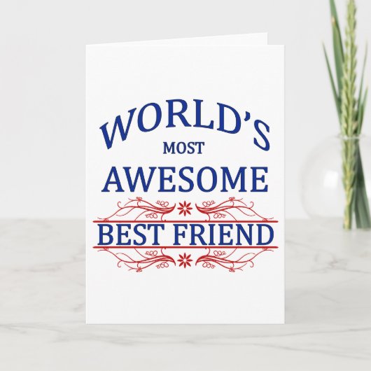 Carte Meilleur Ami du monde (Devant)
